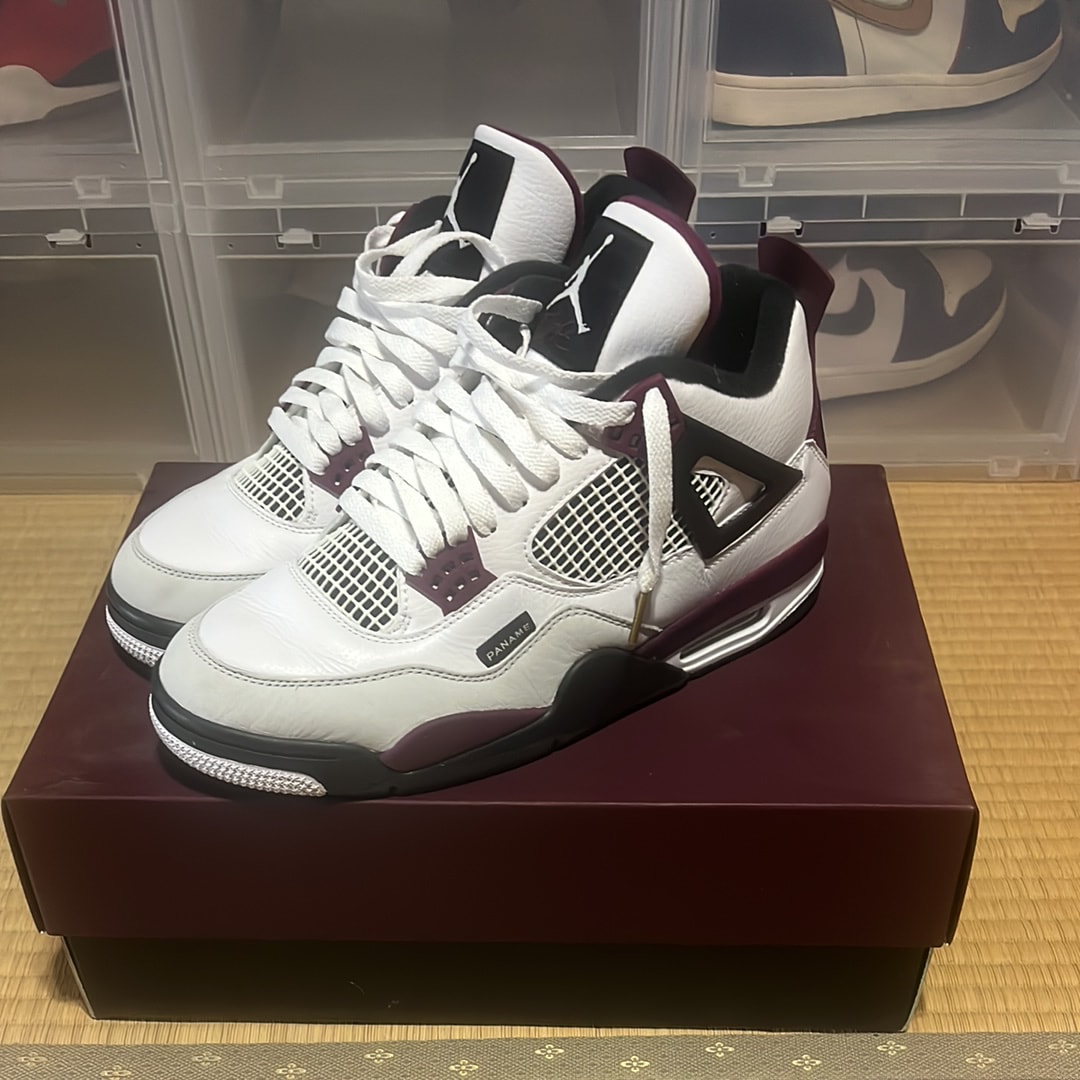 Paris Saint-Germain (PSG) × Nike Air Jordan 4 Retro "White/Black-Metallic Gold-Bordeaux"