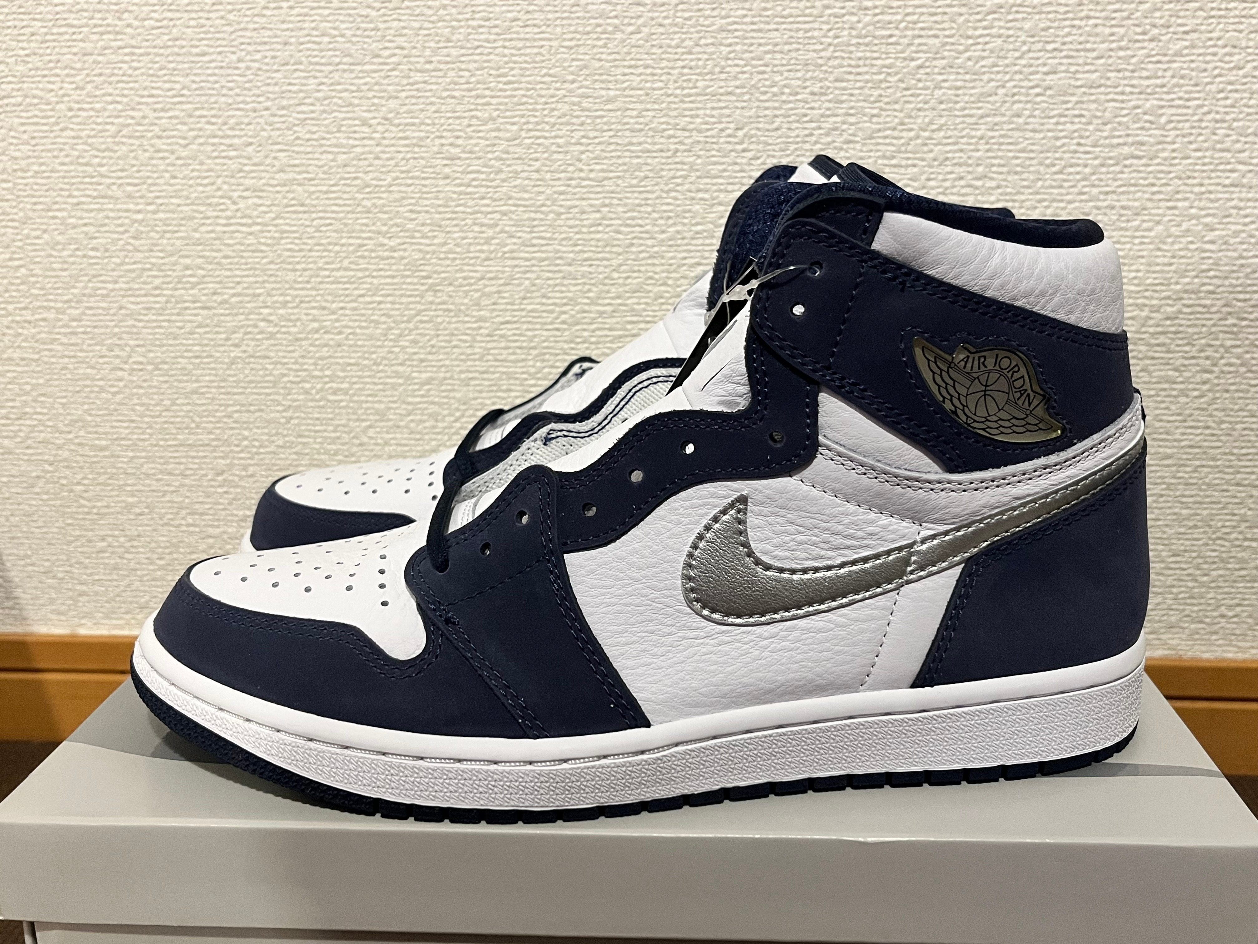 Nike Air Jordan 1 High OG CO.JP "White/Midnight Navy" (2020)(ブリーフケースなし)