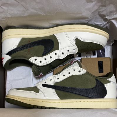 Travis Scott × Nike Air Jordan 1 Low OG SP "Reverse Olive"