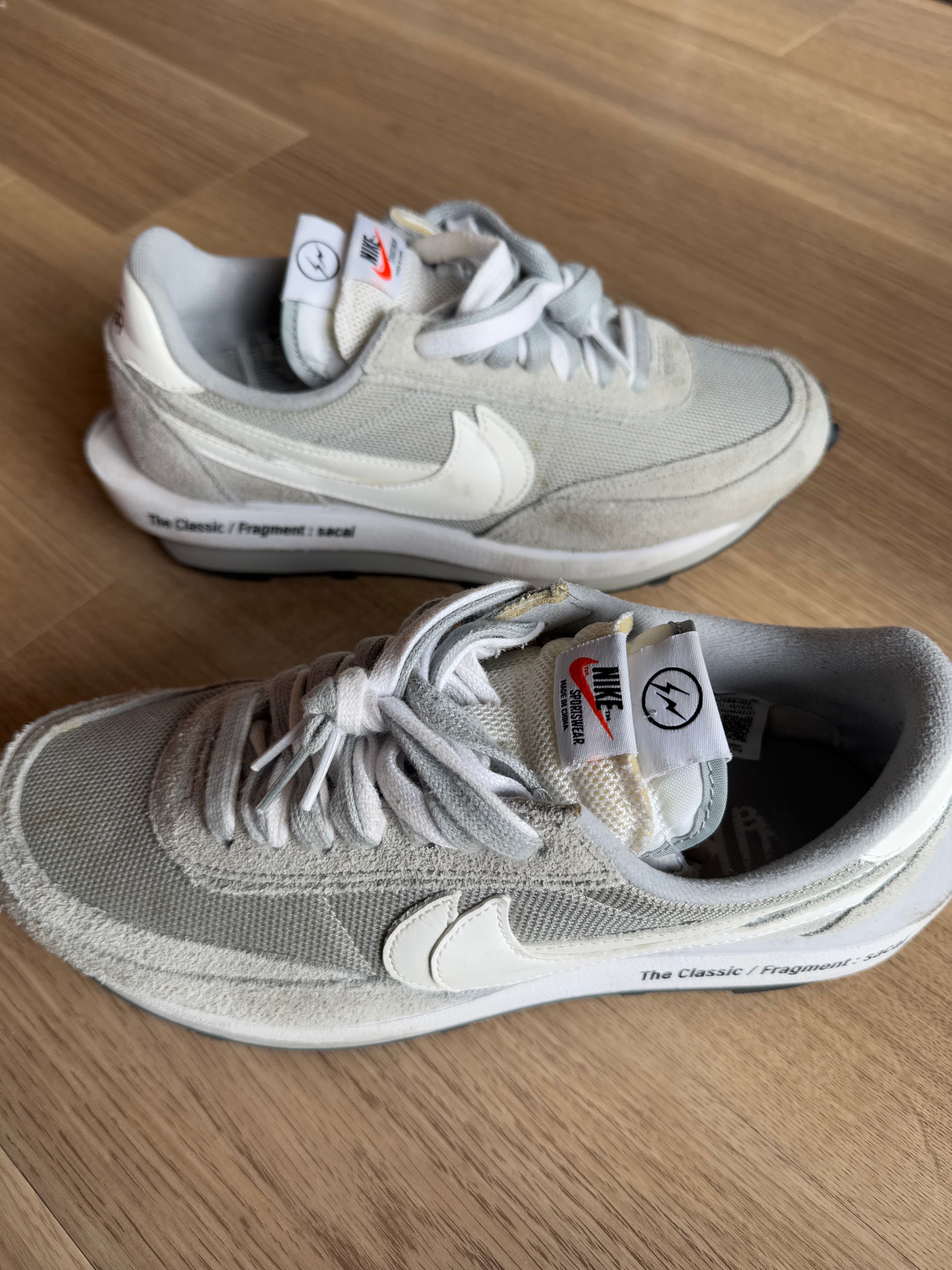 Fragment × sacai × Nike LD Waffle "Light Smoke Grey"