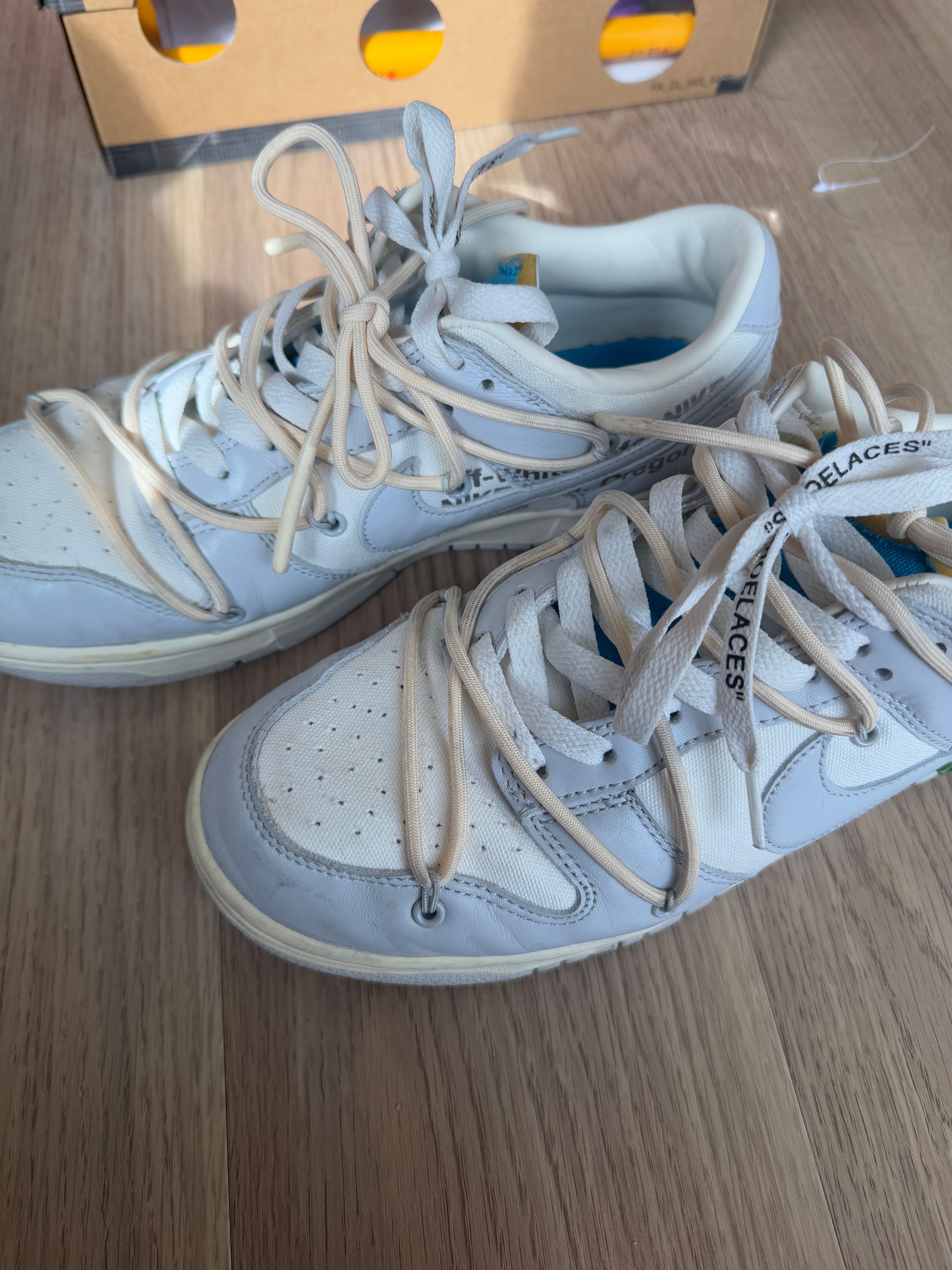 Off-White × Nike Dunk Low "Sail/Neutral Gray"