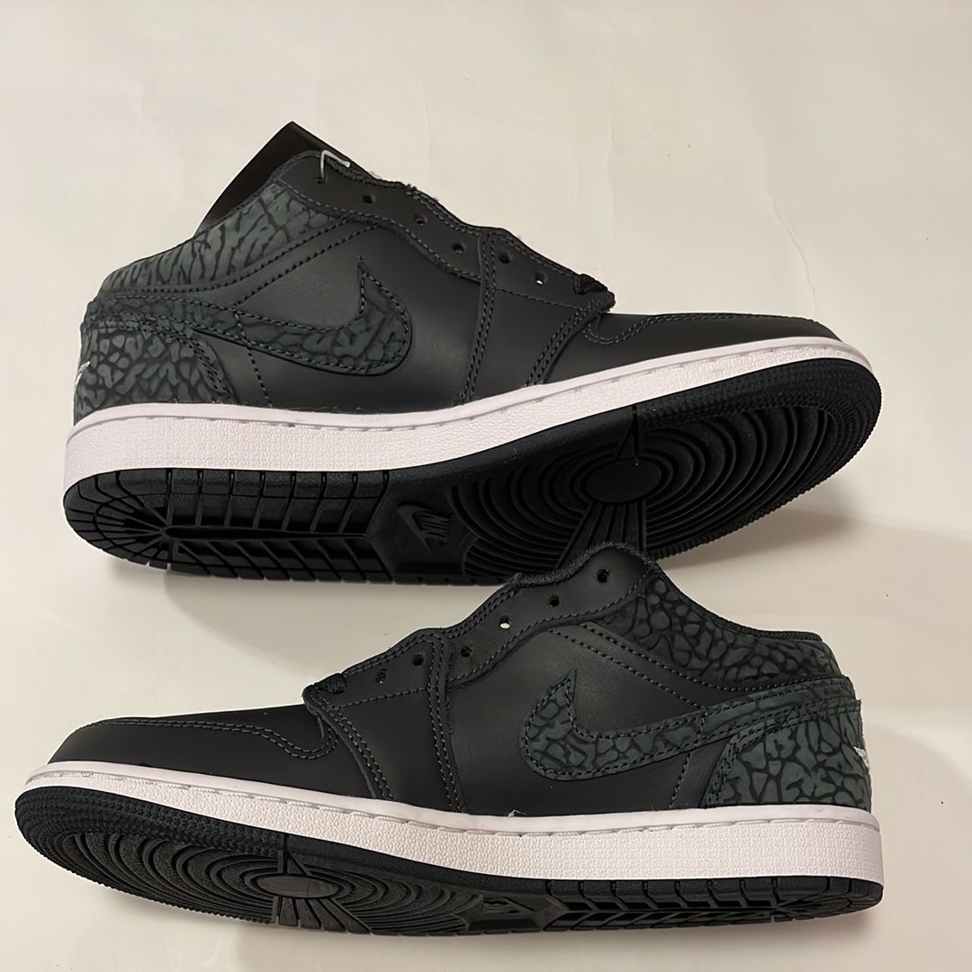 Nike Air Jordan 1 Low "Black Elephant/Safari"