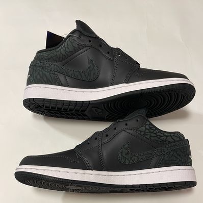 Nike Air Jordan 1 Low "Black Elephant/Safari"
