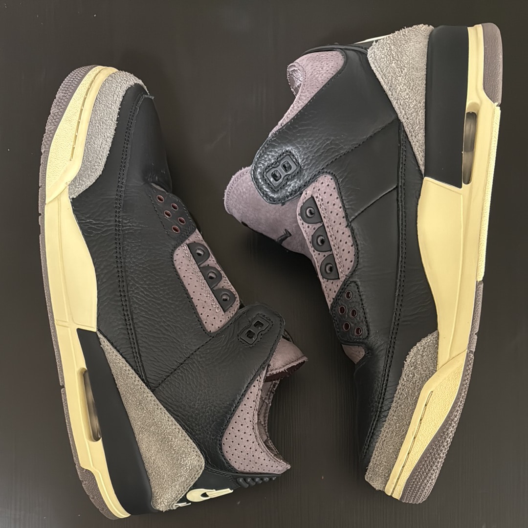 A Ma Maniere × Nike Women's Air Jordan 3 Retro OG SP "Black and Flat Pewter/WYWS"