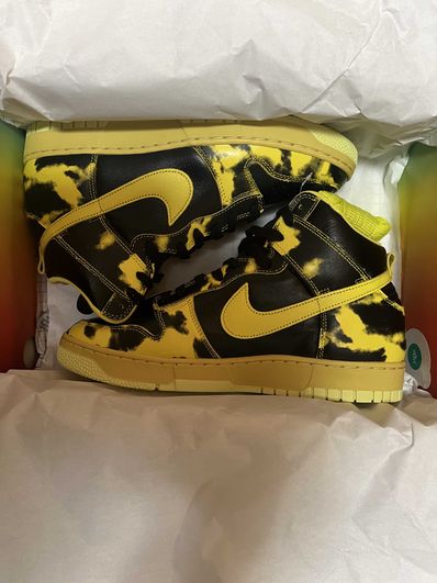 Nike Dunk High 1985 SP "Yellow Acid Wash"
