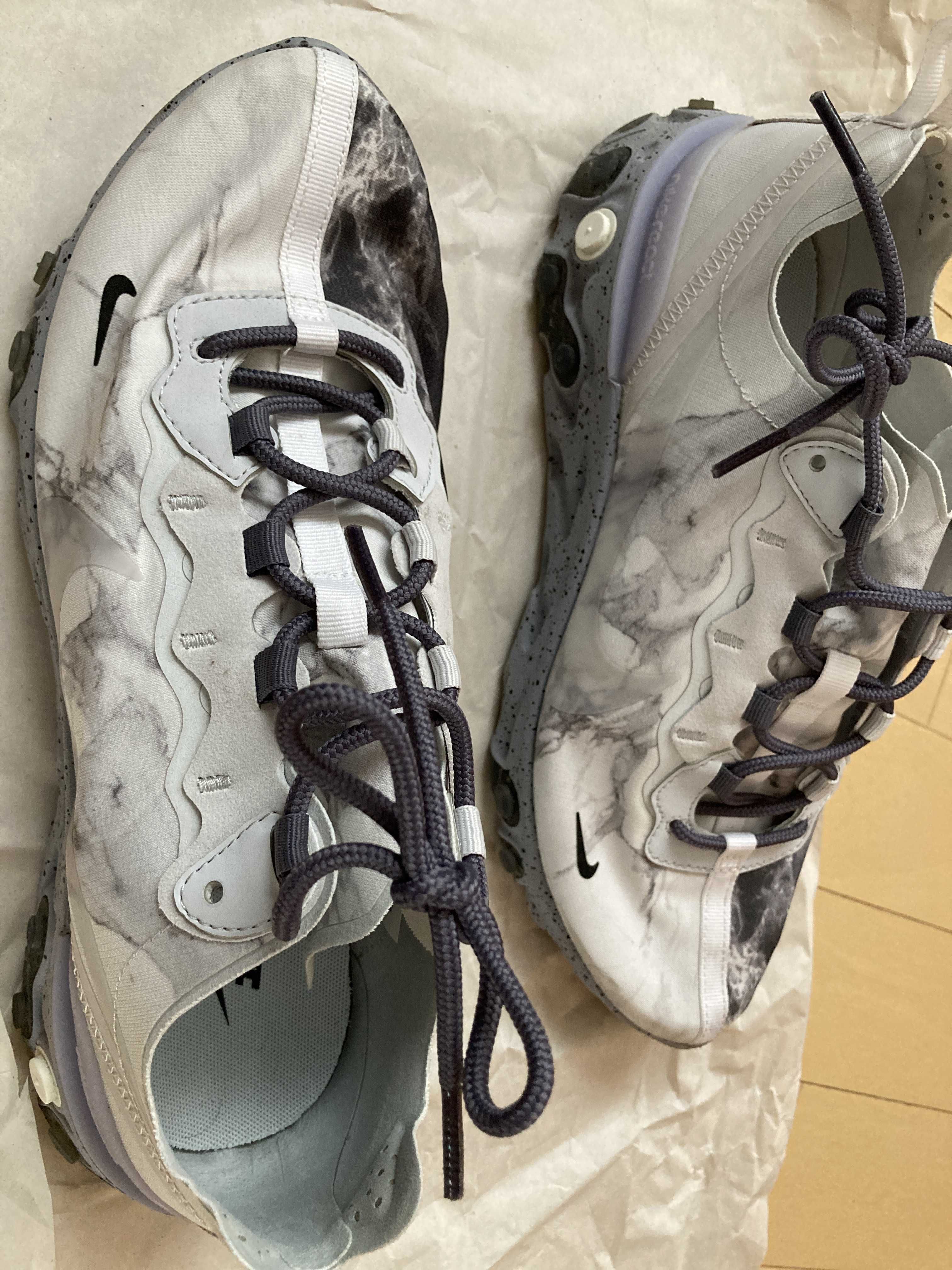 KENDRICK LAMAR×NIKE REACT ELEMENT 55 "PURE PLATINUM/CLEAR-WOLF GREY-BLACK"