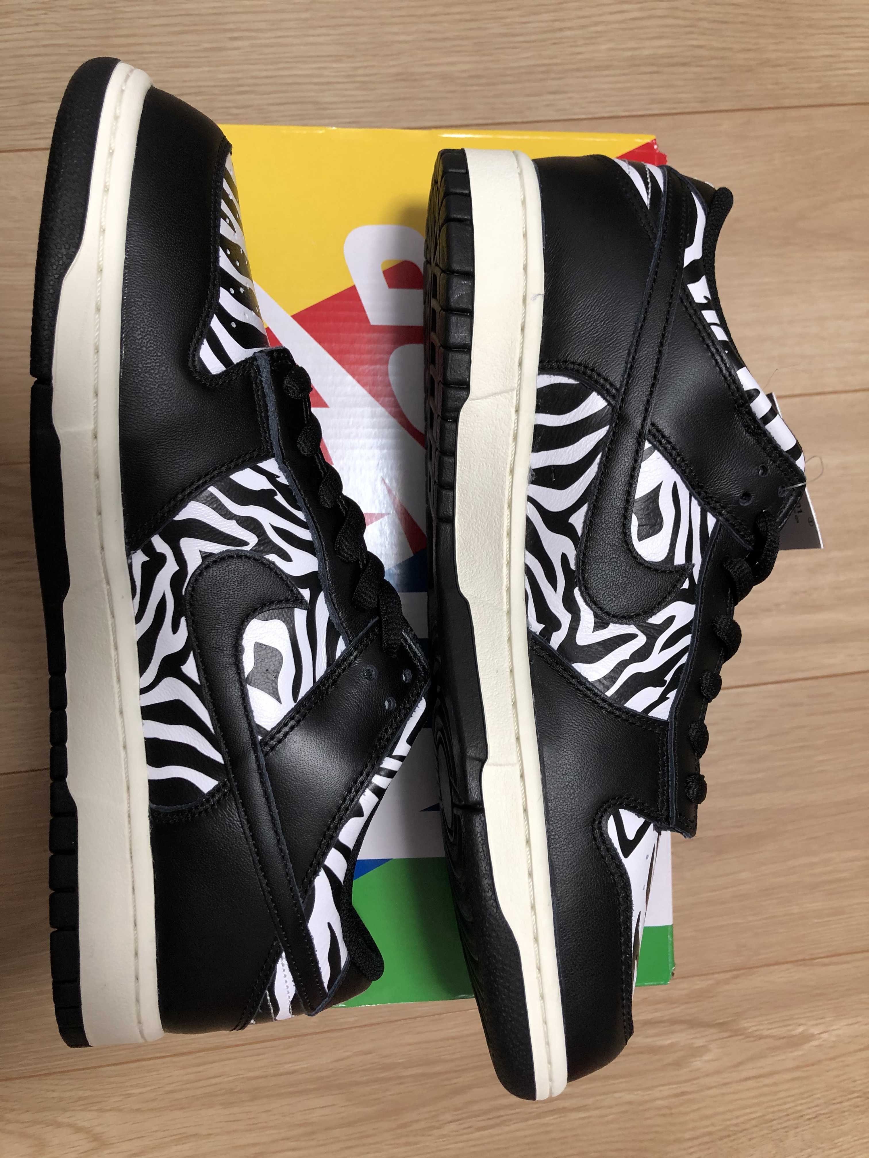 Quartersnacks × Nike SB Dunk Low "Zebra Cake/Safari"