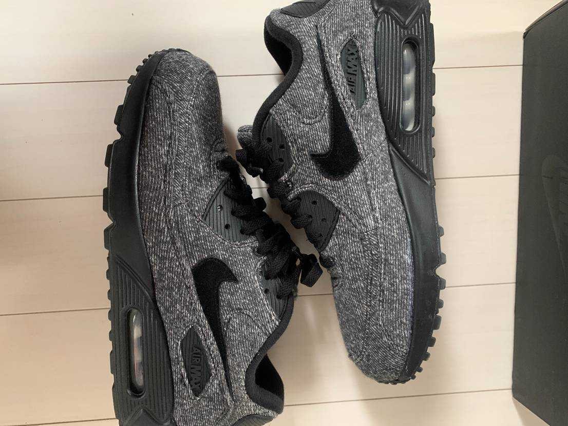 LOOPWHEELER × Nike Air Max 90 "Grey/Black"