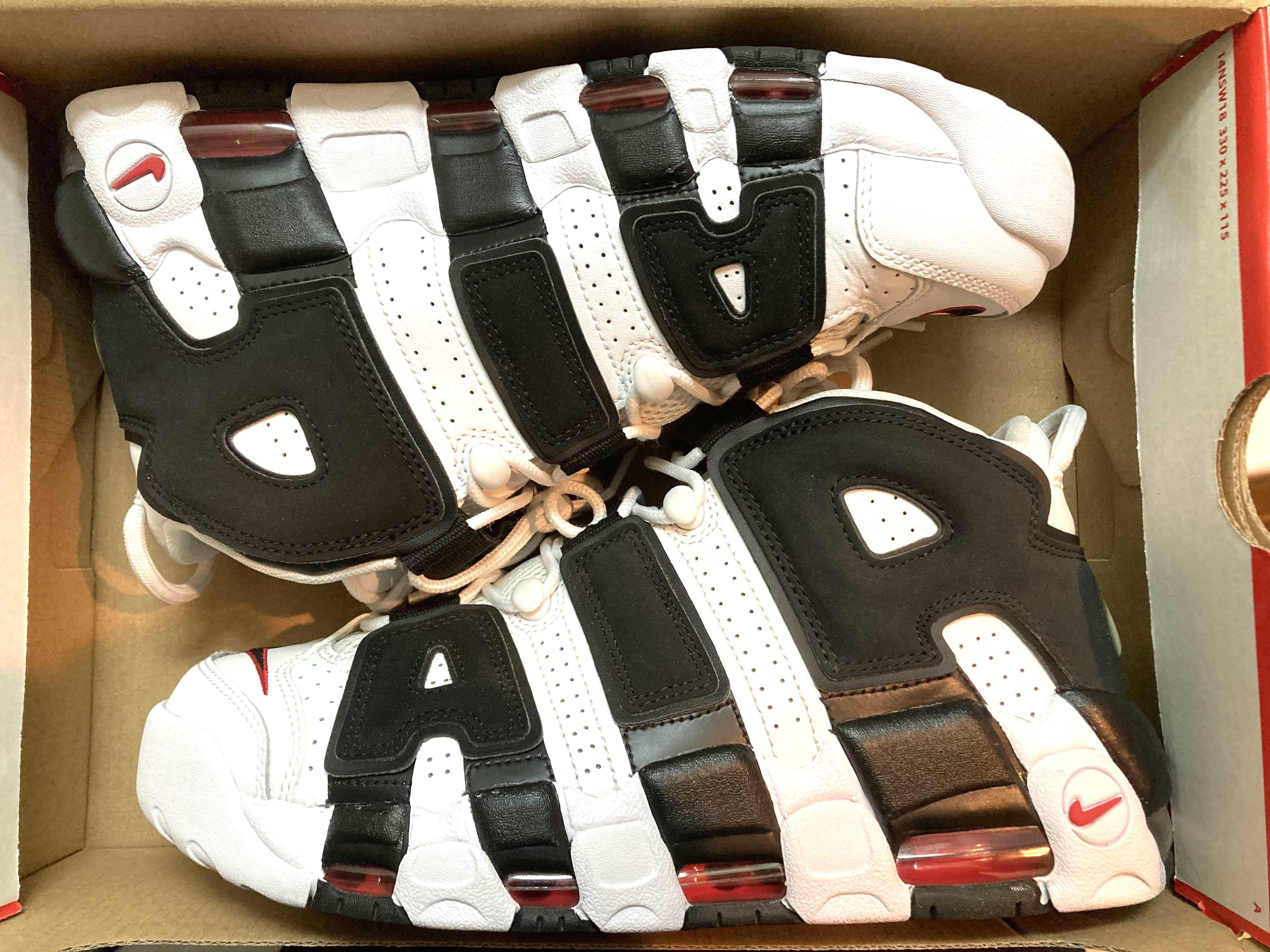 Nike Air More up Tempo "White/Black/University Red"(~2018)