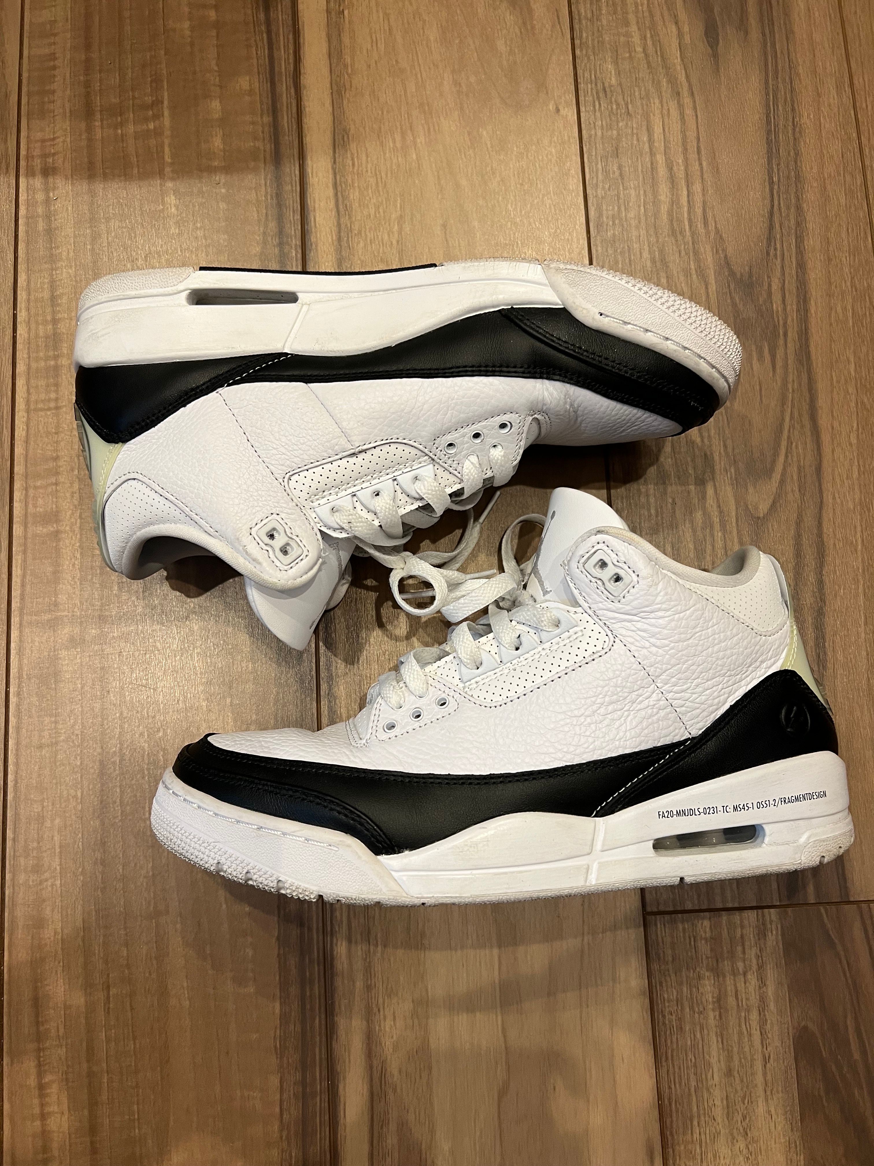 Fragment × Nike Air Jordan 3 "White/Black"
