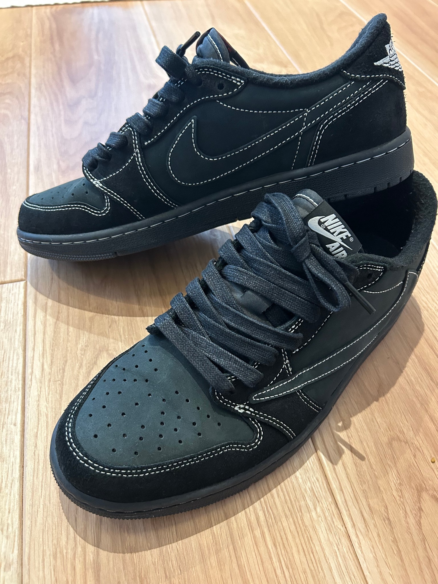 Travis Scott × Nike Air Jordan 1 Low OG SP "Black Phantom"