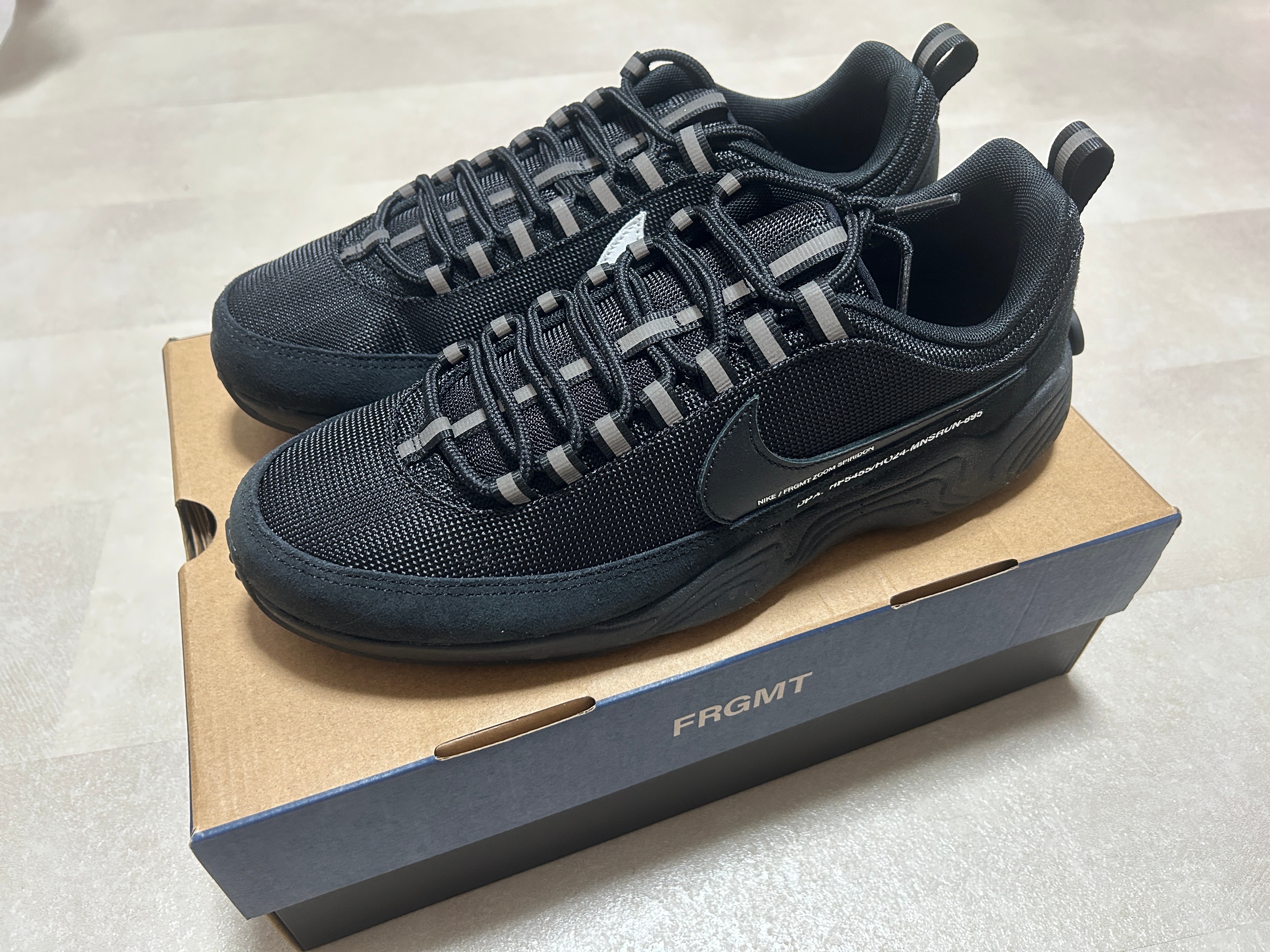 フラグメント × ナイキ エアズーム スピリドン SP "ブラック"