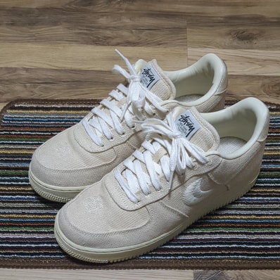 Stussy × Nike Air Force 1 Low "Fossil Stone"