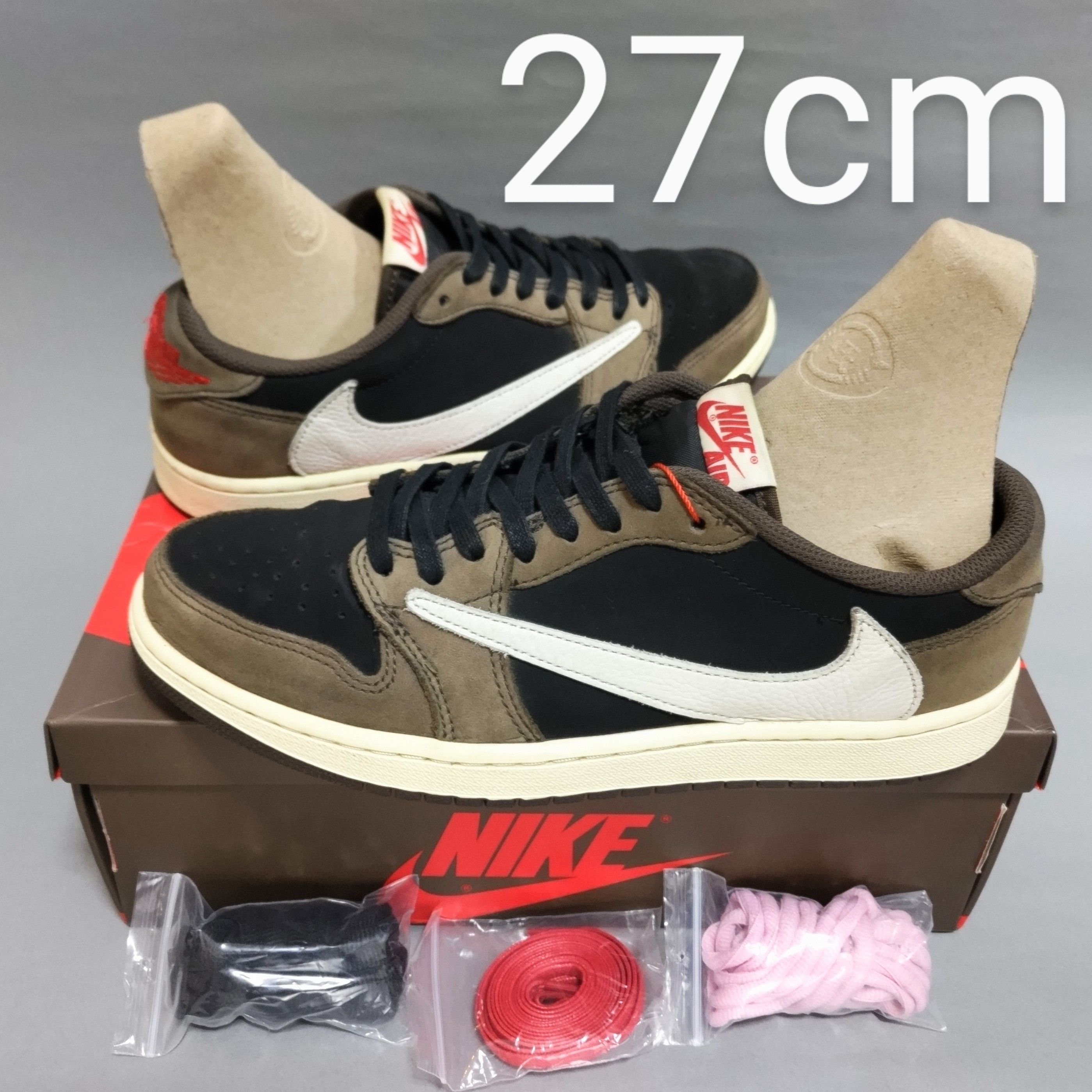 Travis Scott × Nike Air Jordan 1 Low OG SP-T "Black/Dark Mocha"