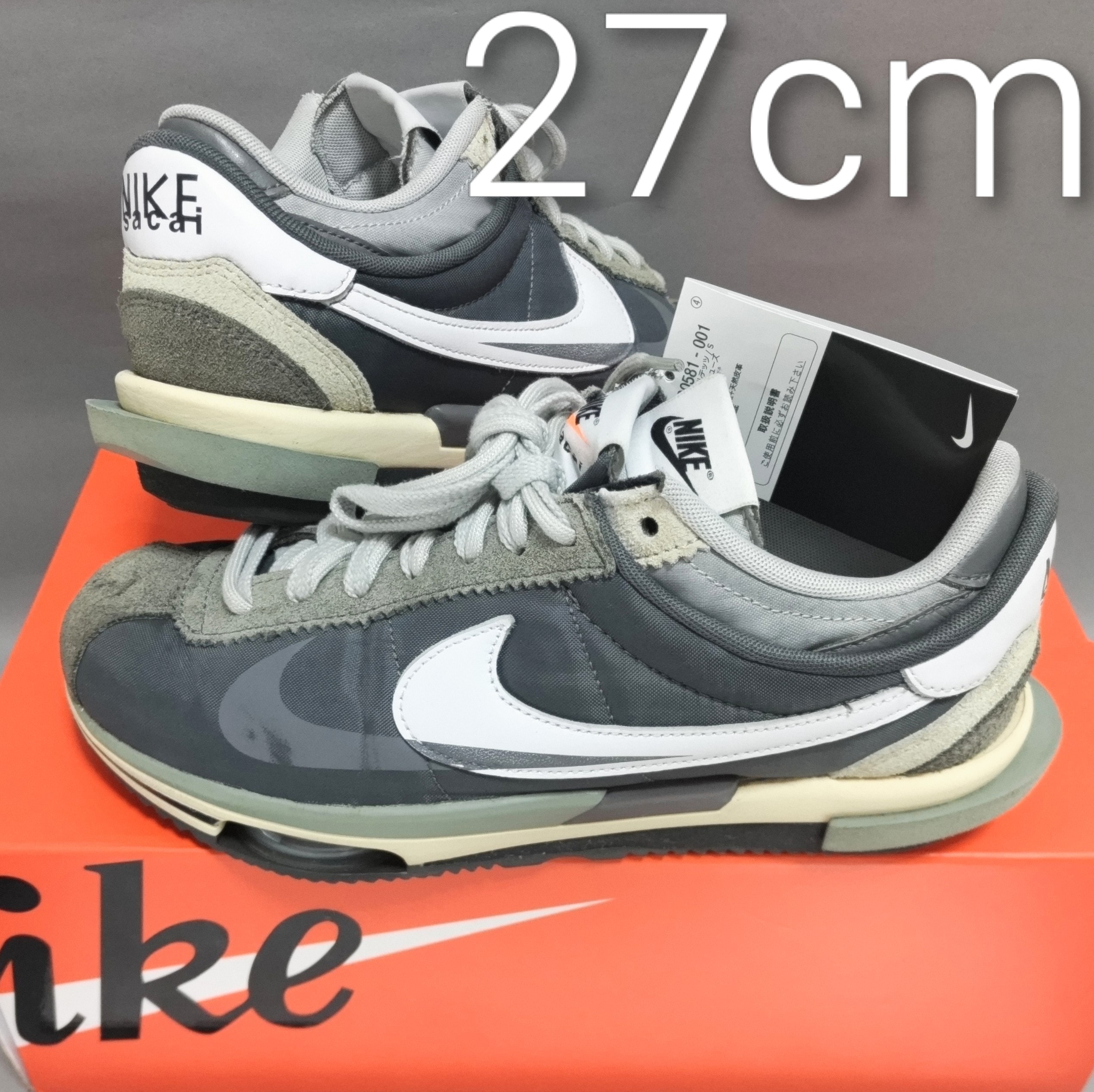 sacai × Nike Zoom Cortez "Iron Grey"