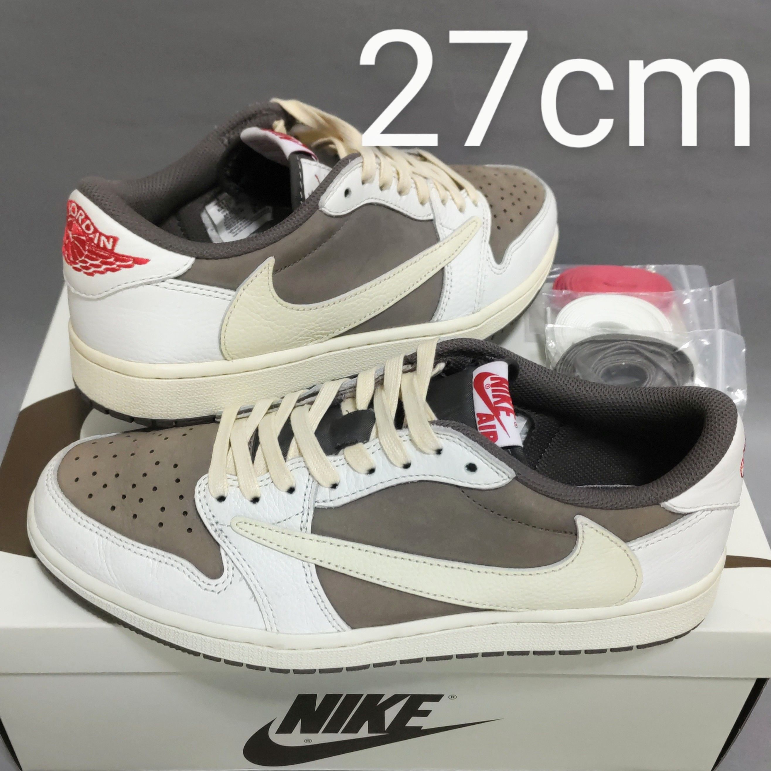 Travis Scott × Nike Air Jordan 1 Low OG SP "Reverse Mocha/Sail and Ridgerock"