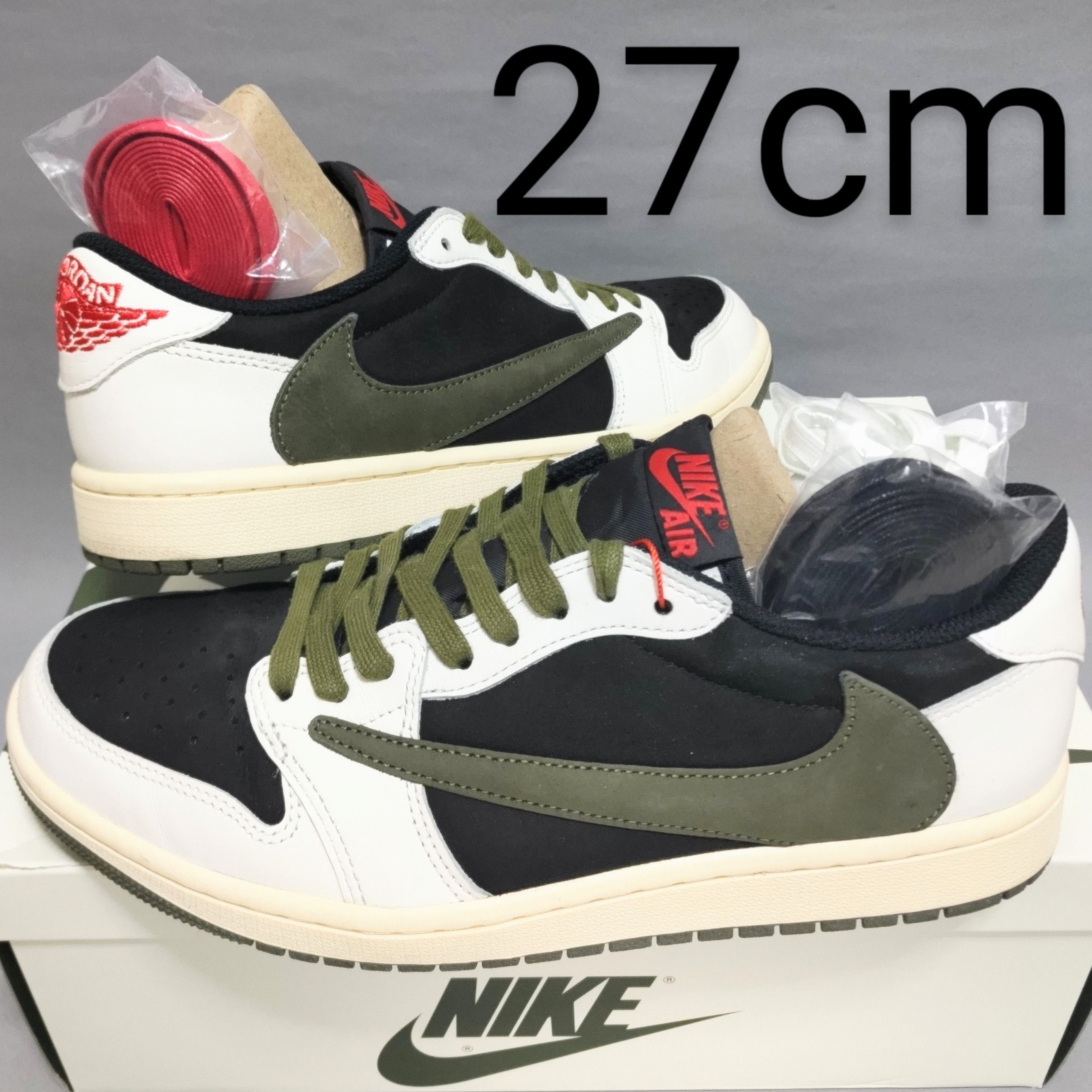 Travis Scott × Nike Women's Air Jordan 1 Low OG "Medium Olive"