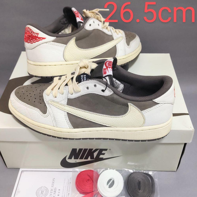 Travis Scott × Nike Air Jordan 1 Low OG SP "Reverse Mocha/Sail and Ridgerock"