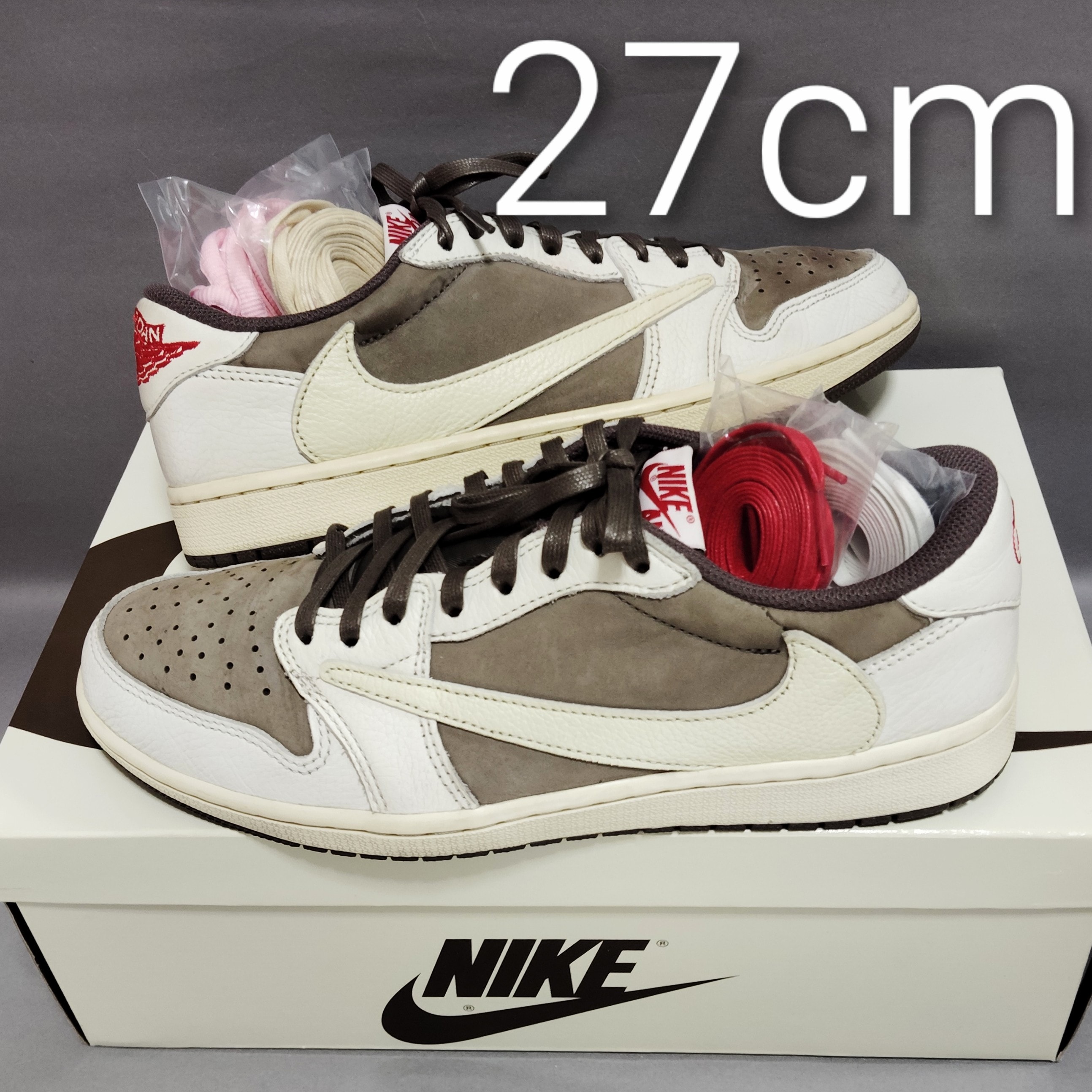 Travis Scott × Nike Air Jordan 1 Low OG SP "Reverse Mocha/Sail and Ridgerock"