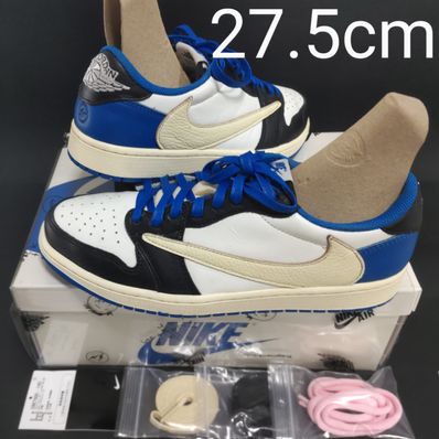 Travis Scott × fragment design × Nike Air Jordan 1 Low OG SP "Military Blue"