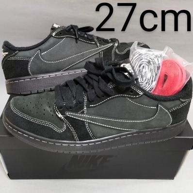 Travis Scott × Nike Air Jordan 1 Low OG SP "Black Phantom"