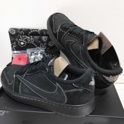 Travis Scott × Nike Air Jordan 1 Low OG SP "Black Phantom"