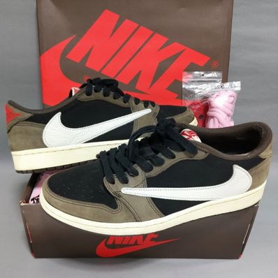 Travis Scott × Nike Air Jordan 1 Low OG SP-T "Black/Dark Mocha"