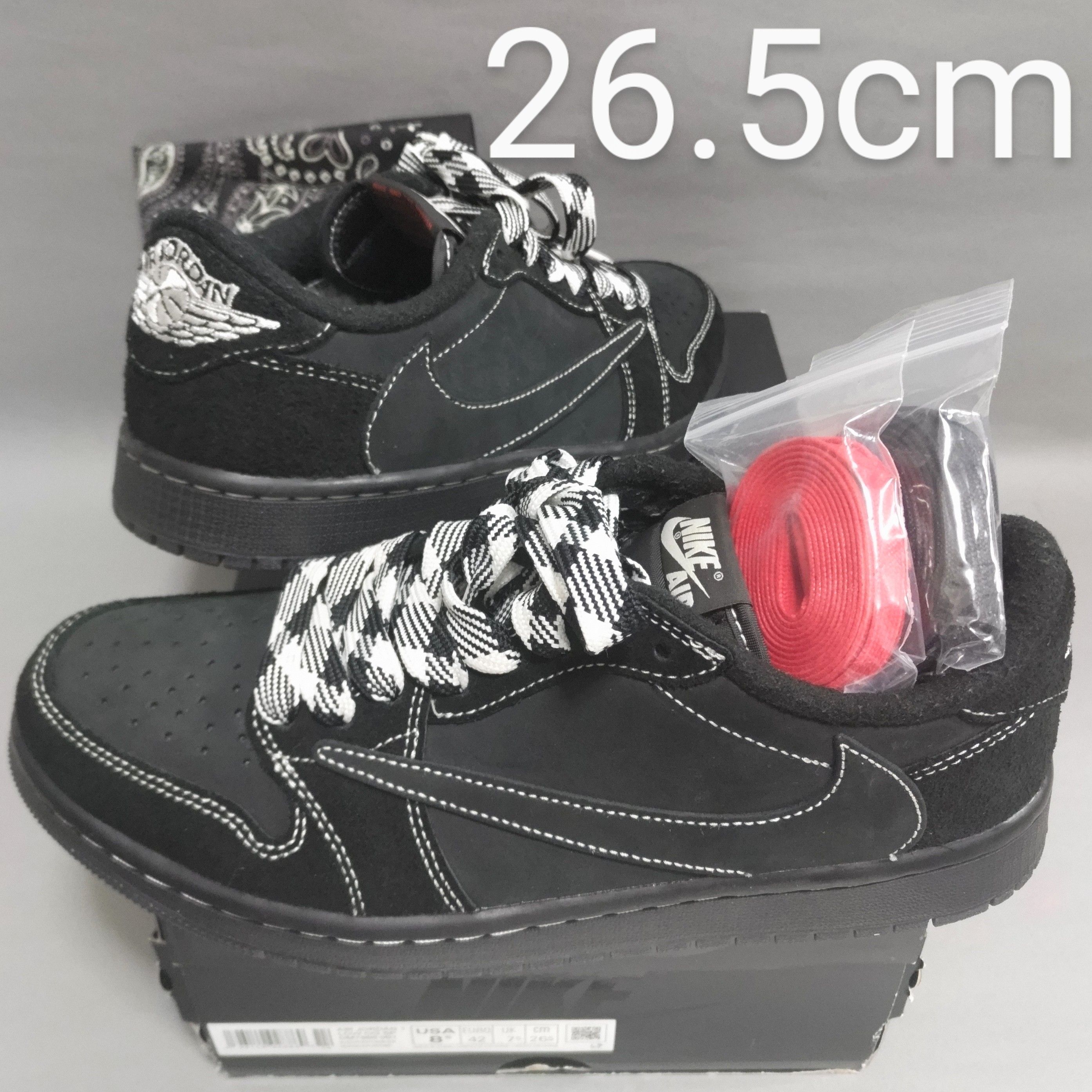 Travis Scott × Nike Air Jordan 1 Low OG SP "Black Phantom"