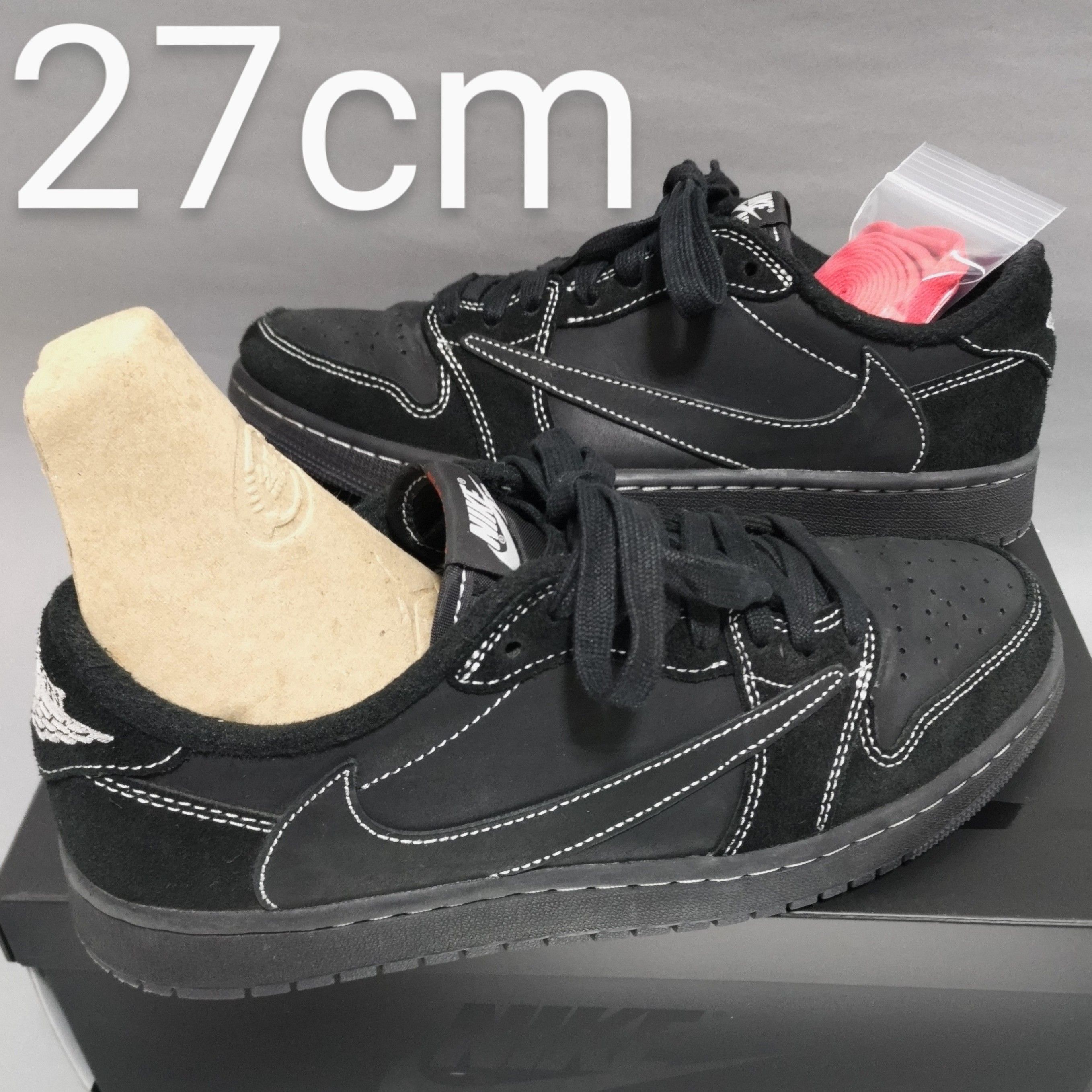 Travis Scott × Nike Air Jordan 1 Low OG SP "Black Phantom"