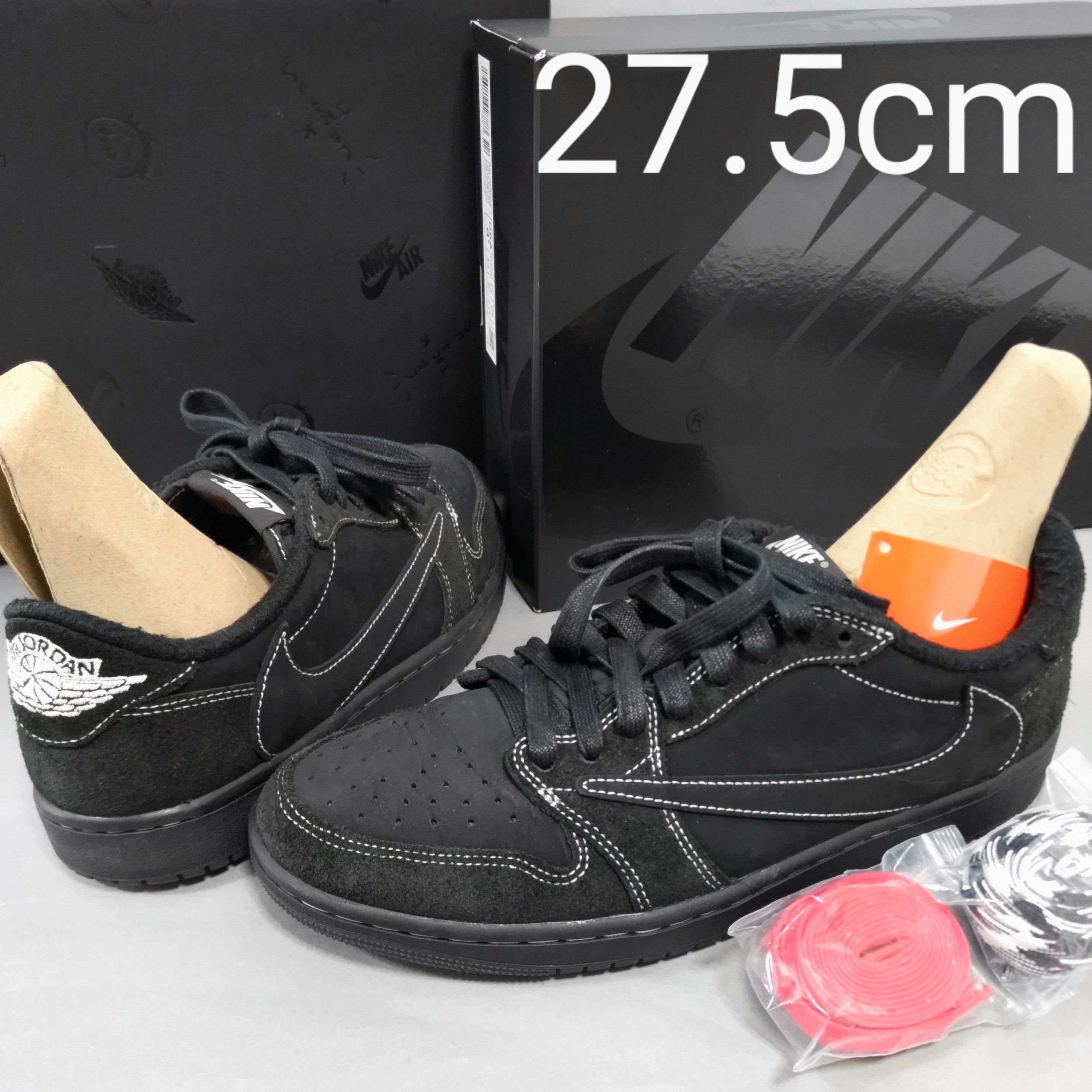 Travis Scott × Nike Air Jordan 1 Low OG SP "Black Phantom"