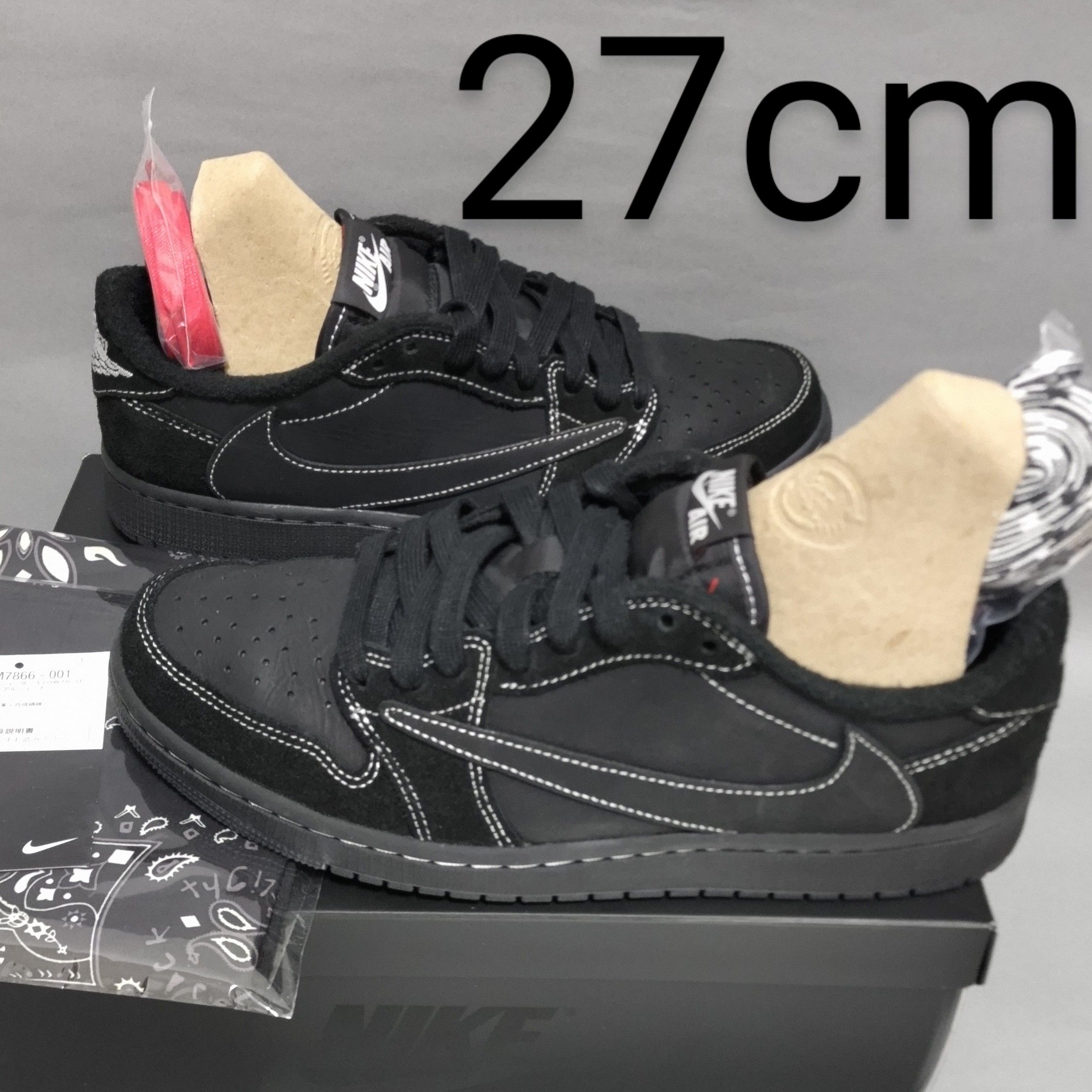 Travis Scott × Nike Air Jordan 1 Low OG SP "Black Phantom"