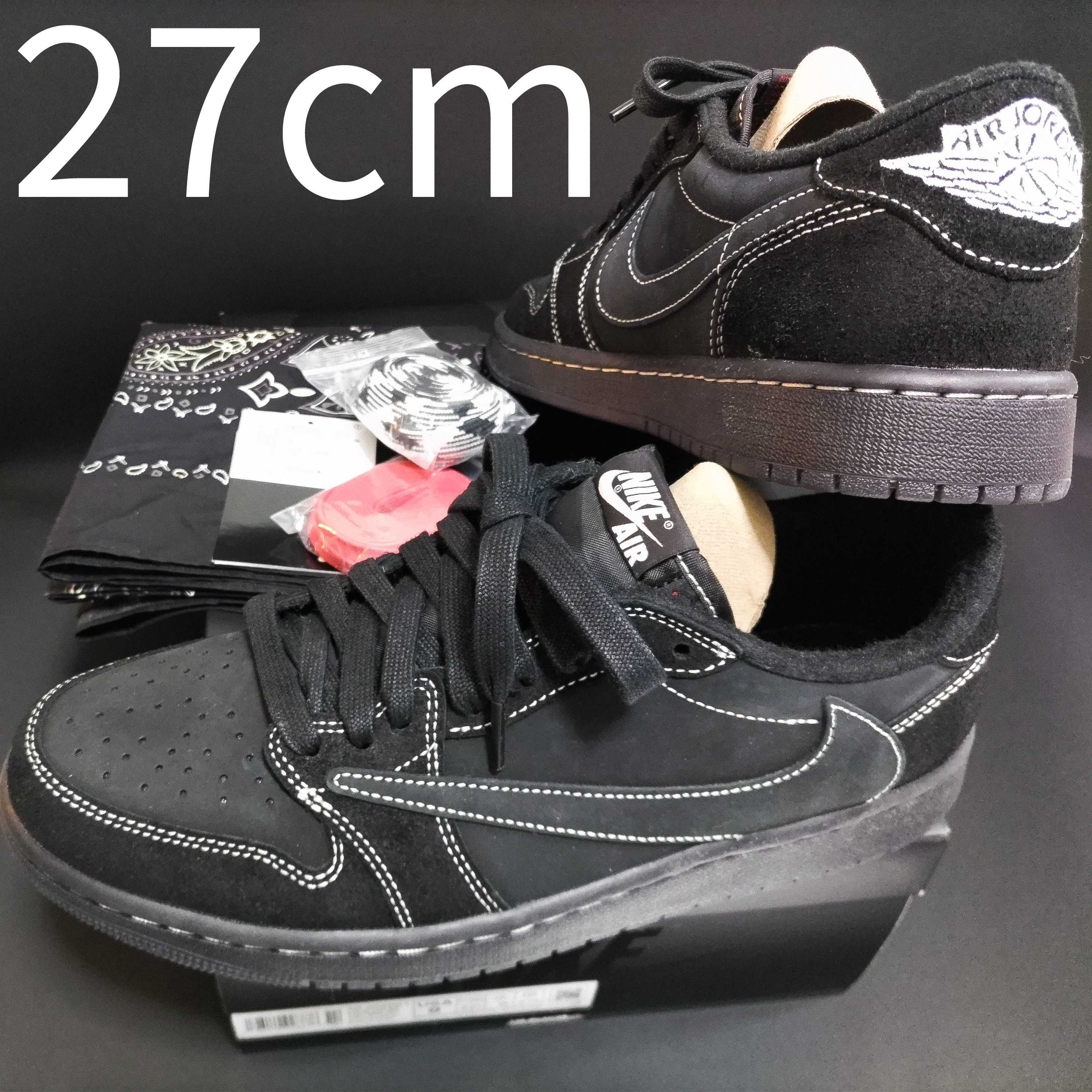 Travis Scott × Nike Air Jordan 1 Low OG SP "Black Phantom"