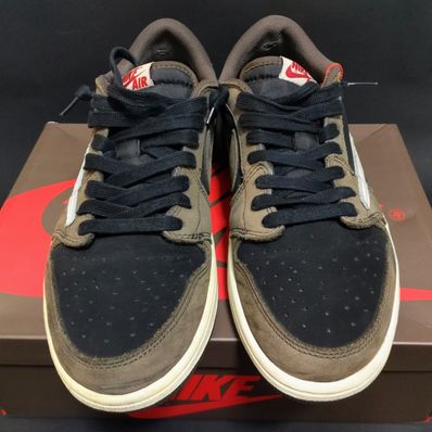 Travis Scott × Nike Air Jordan 1 Low OG SP-T "Black/Dark Mocha"