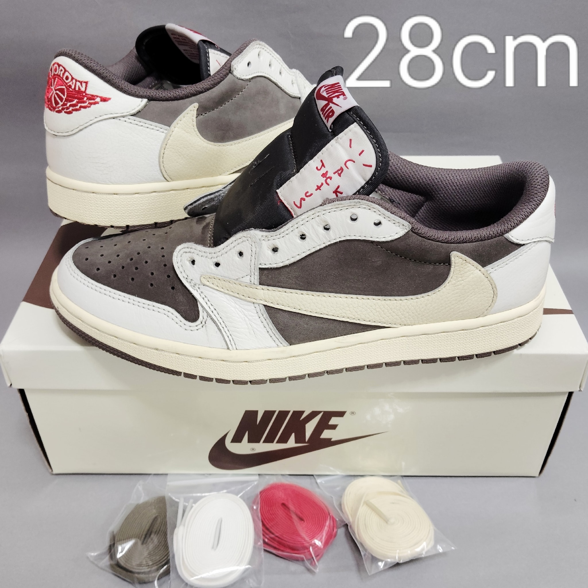 Travis Scott × Nike Air Jordan 1 Low OG SP "Reverse Mocha/Sail and Ridgerock"
