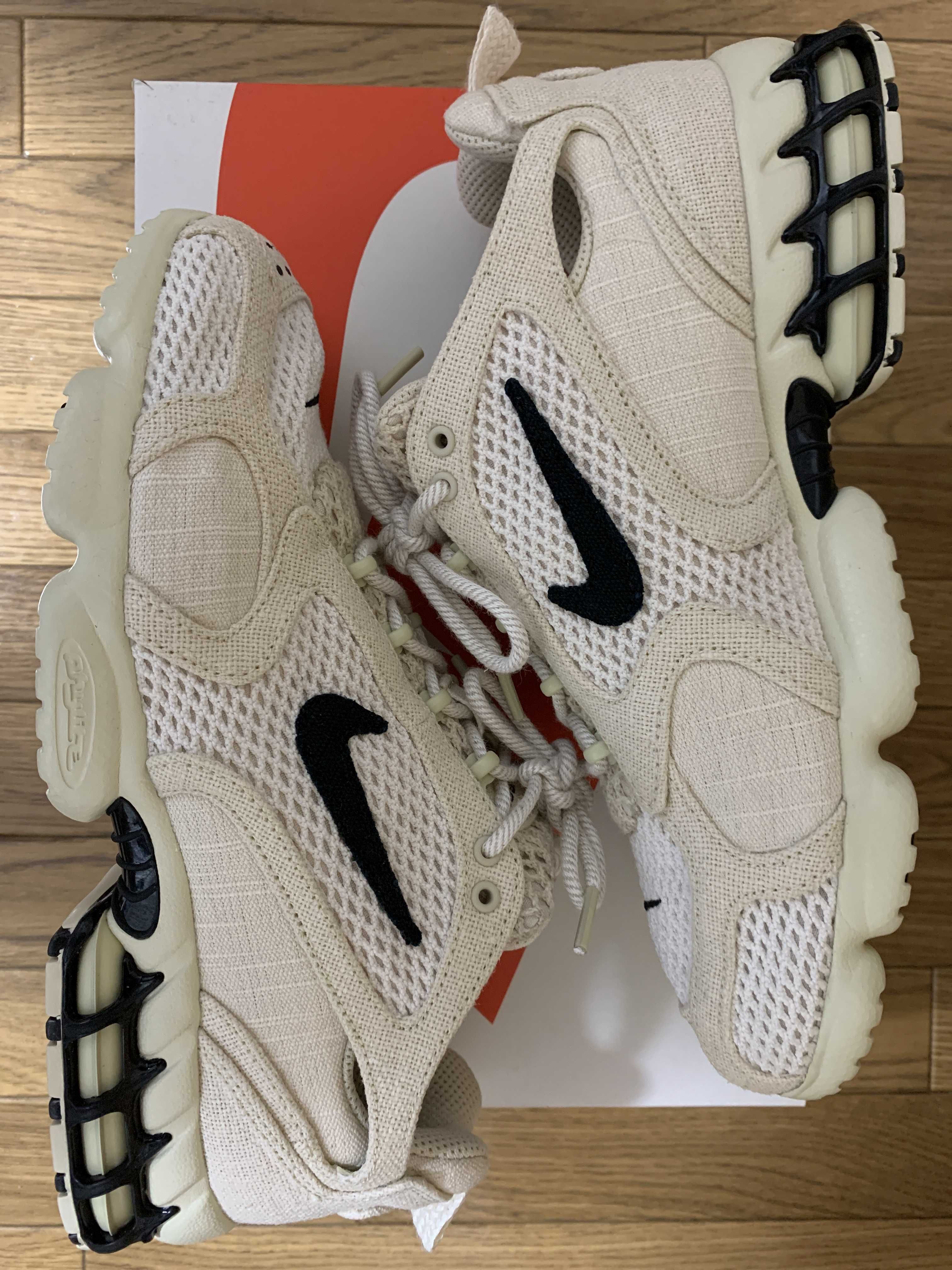 Stussy × Nike Air Zoom Spiridon CG 2 "Fossil/Black"