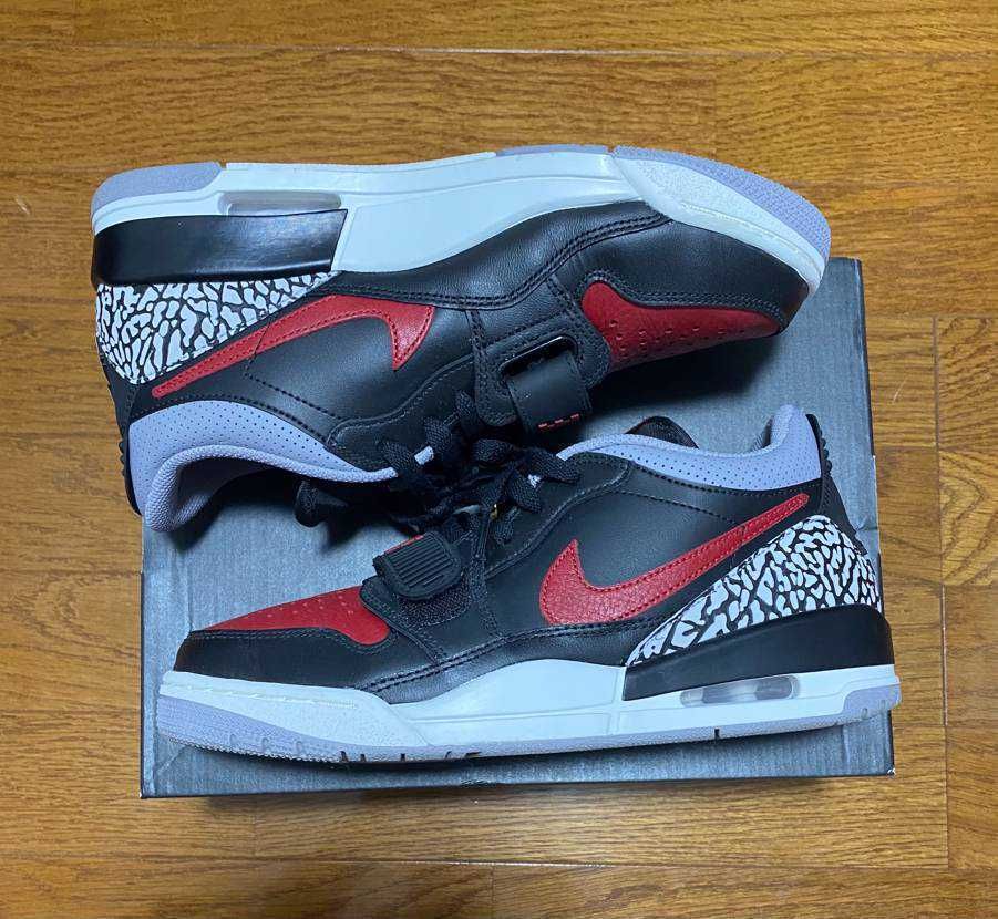 NIKE AIR JORDAN LEGACY 312 LOW BLACK/UNIVERSITY RED