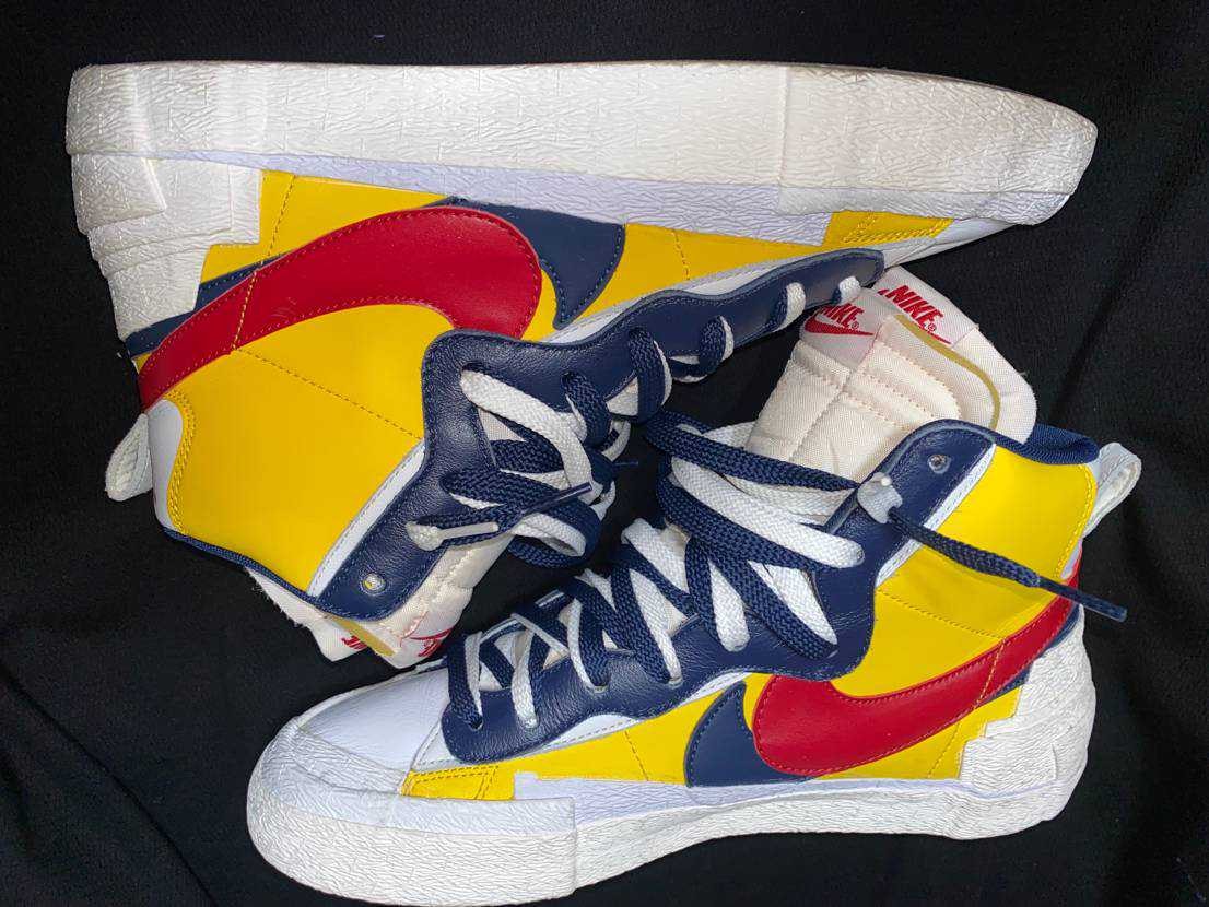 sacai × Nike Blazer Mid "Varsity Maize/Varsity Red"