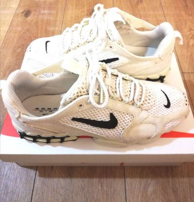 Stussy × Nike Air Zoom Spiridon CG 2 "Fossil/Black"