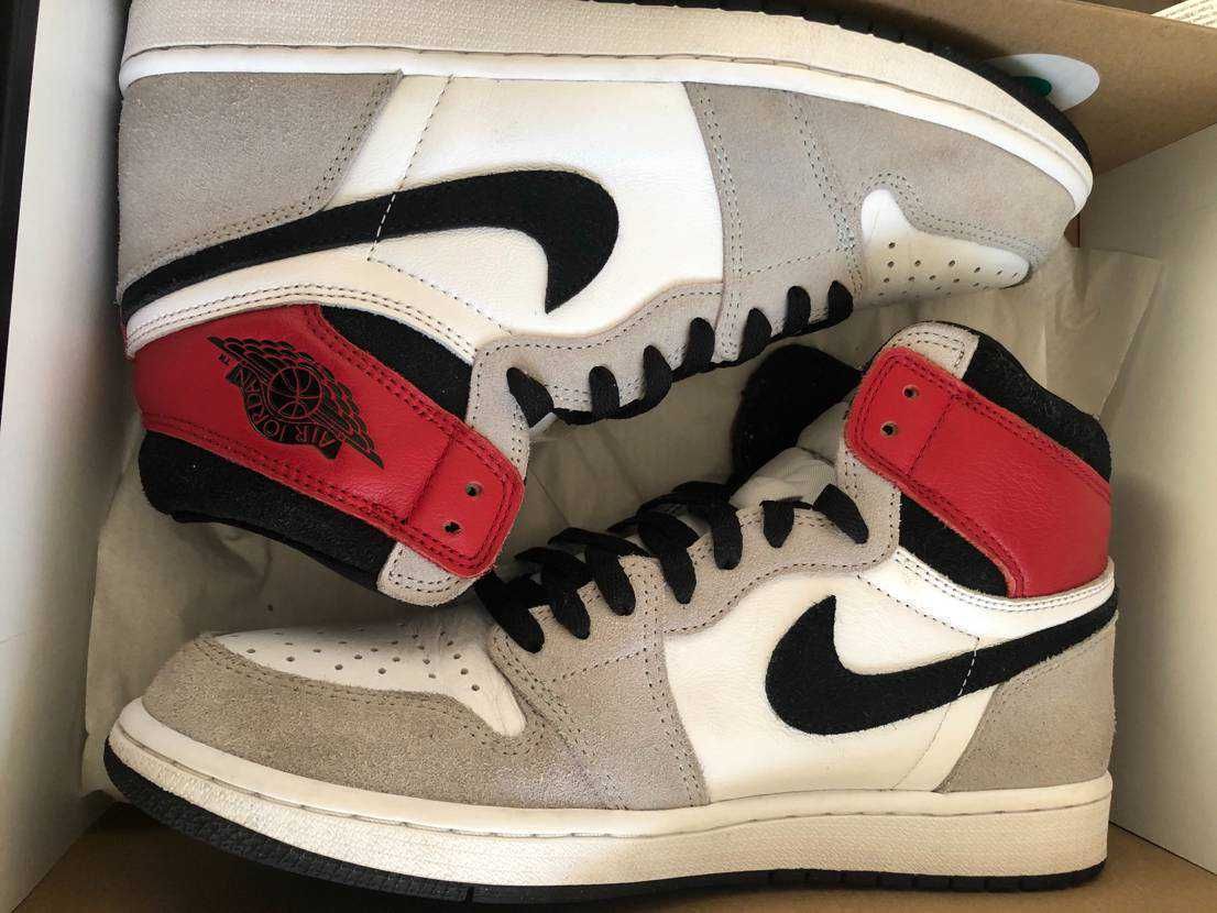 Nike Air Jordan 1 High OG "White/Black/Light Smoke Grey"