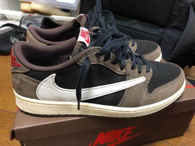 Travis Scott × Nike Air Jordan 1 Low OG SP-T "Black/Dark Mocha"