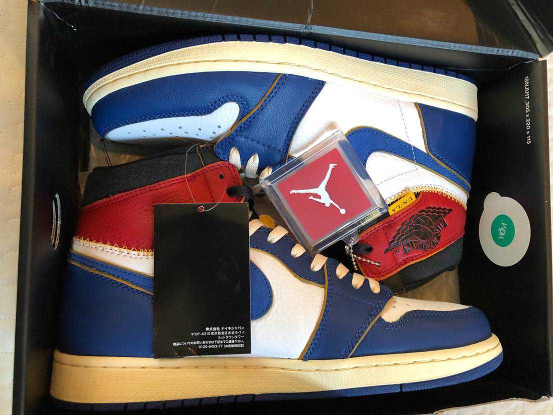 Union × Nike Air Jordan 1 Retro High OG NRG "Storm Blue/Varsity Red"