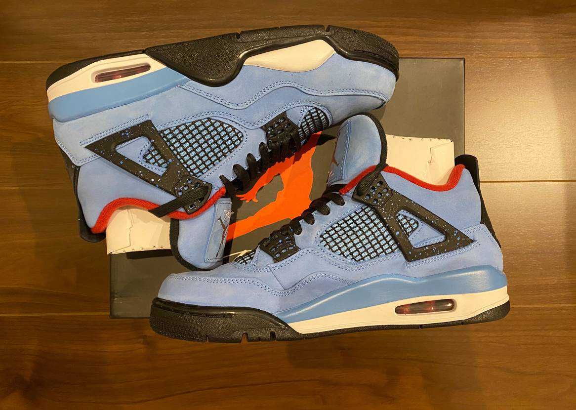 Travis Scott × Nike Air Jordan 4 Retro Cactus Jack "University Blue"