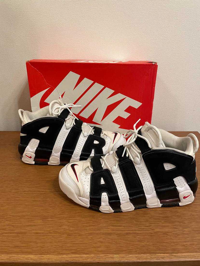 Nike Air More up Tempo "White/Black/University Red"(~2018)