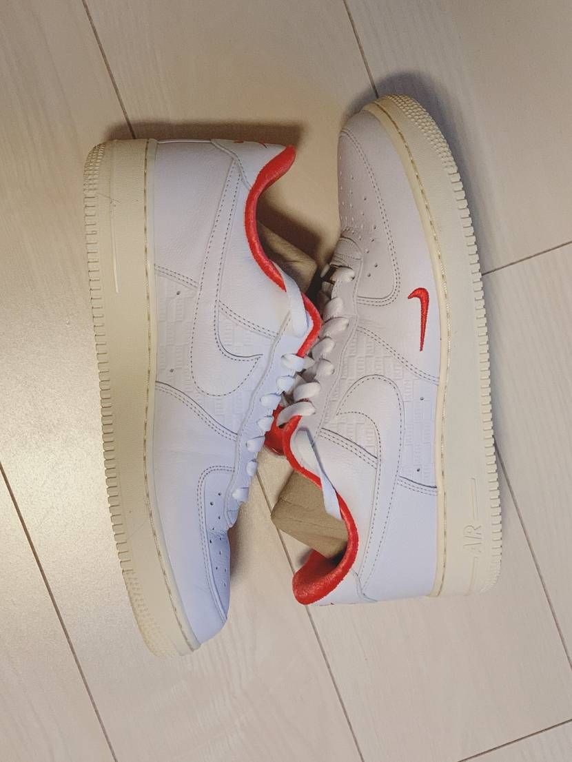 KITH × Nike Air Force 1 Low "White/Red"