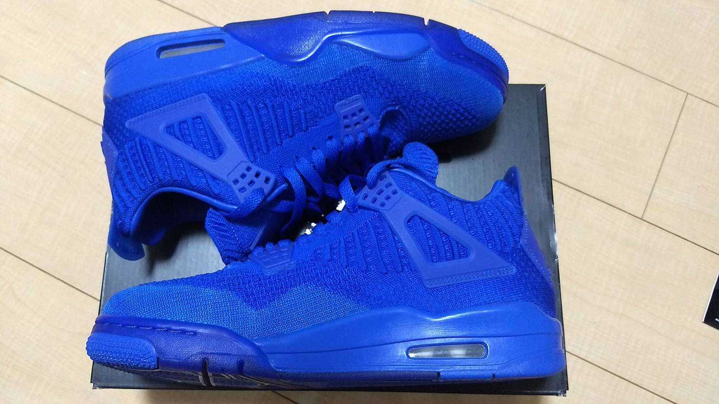 Nike Air Jordan 4 Retro Flyknit "Hyper Royal/Black"