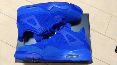 Nike Air Jordan 4 Retro Flyknit "Hyper Royal/Black"