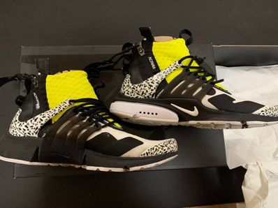 ACRONYM × Nike Air Presto Mid "White/Black/Dynamic Yellow"