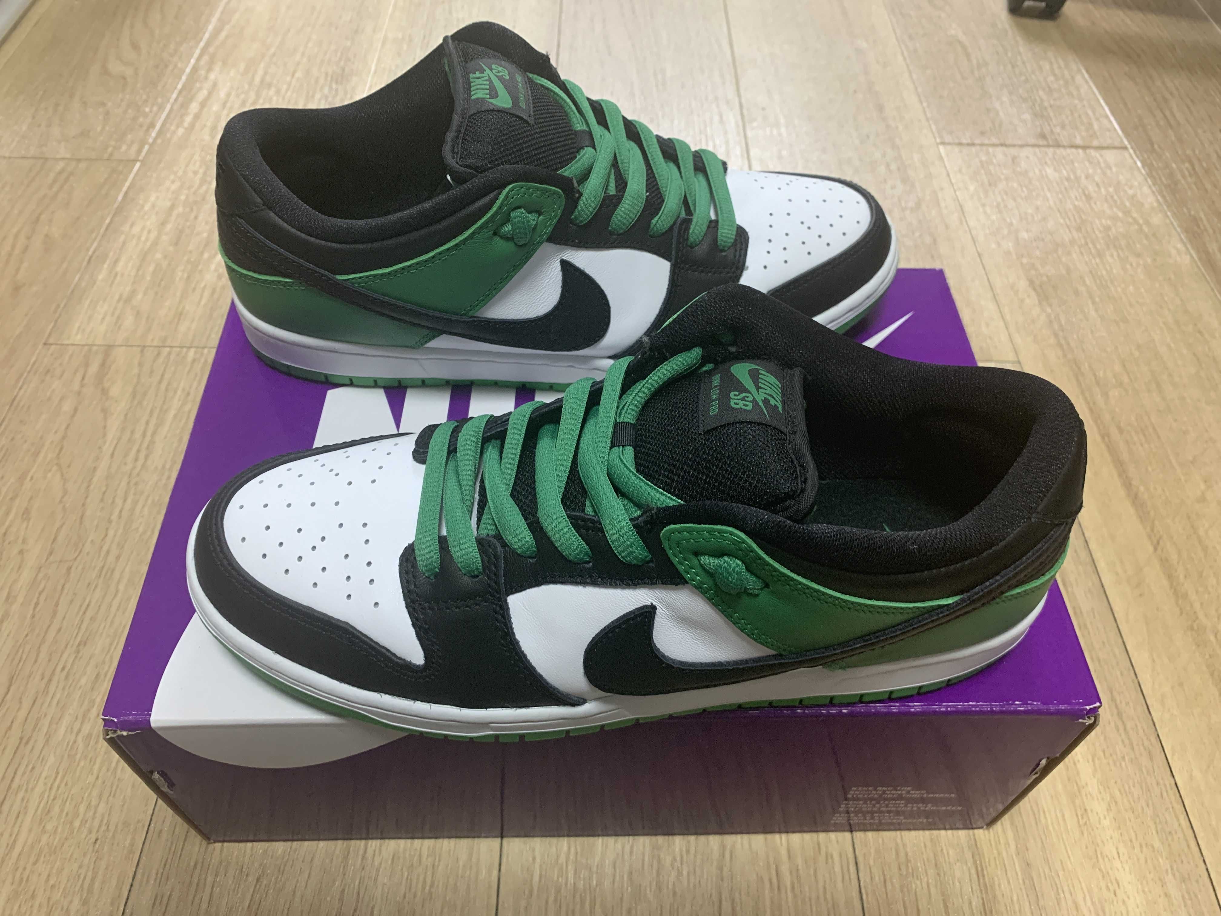 Nike SB Dunk Low Pro "Black and Classic Green"