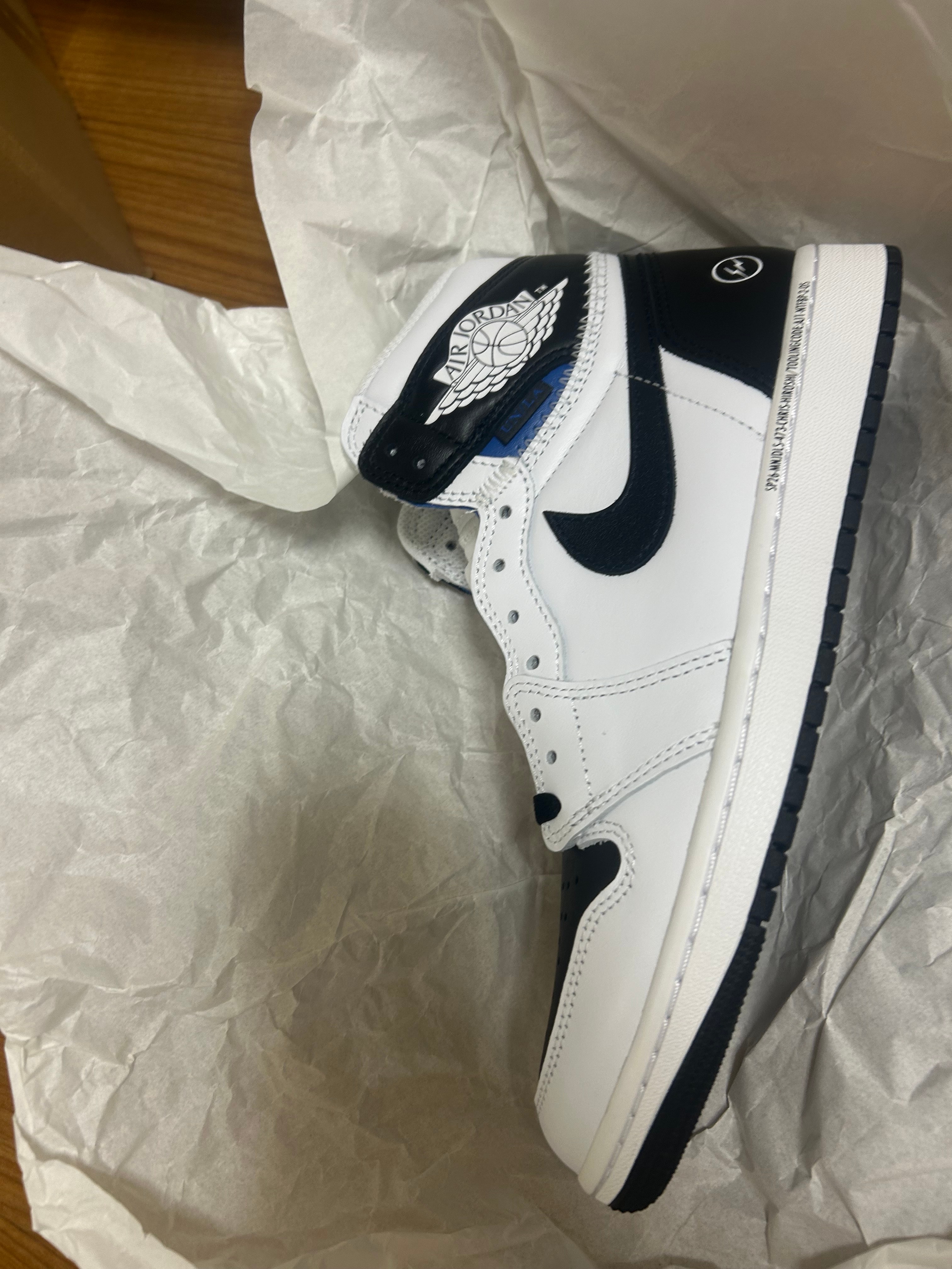 fragment design × UNION × Nike Air Jordan 1 Retro High OG "Black/White"