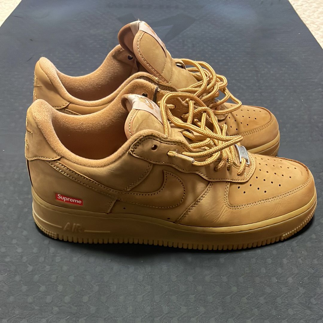 Supreme × Nike Air Force 1 Low "Flax/Wheat"